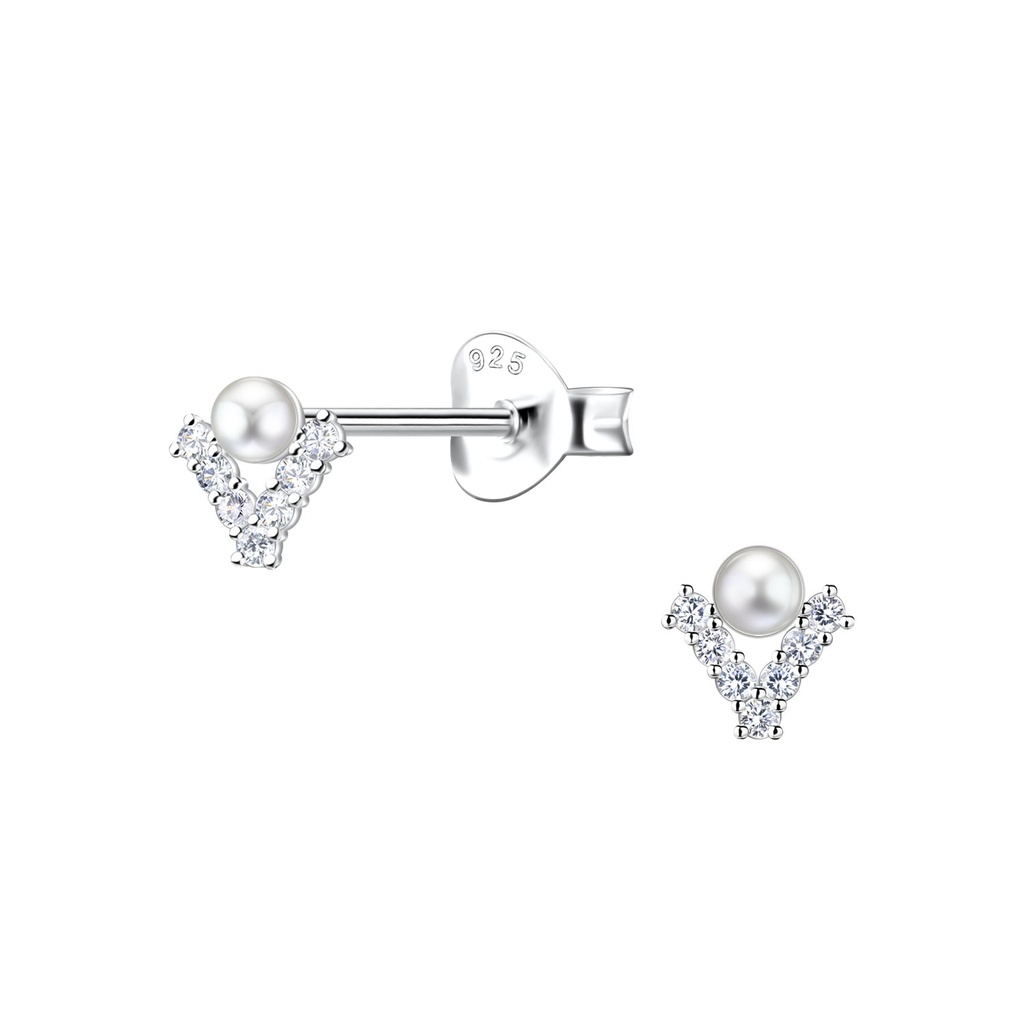 Puces d'oreilles géométriques en argent