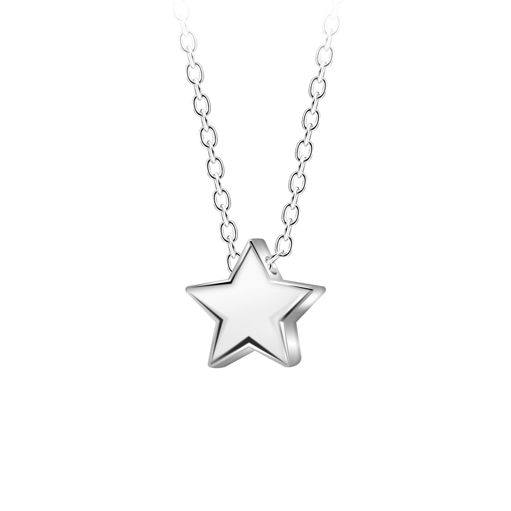 [10036132] Collier de perles étoile en argent
