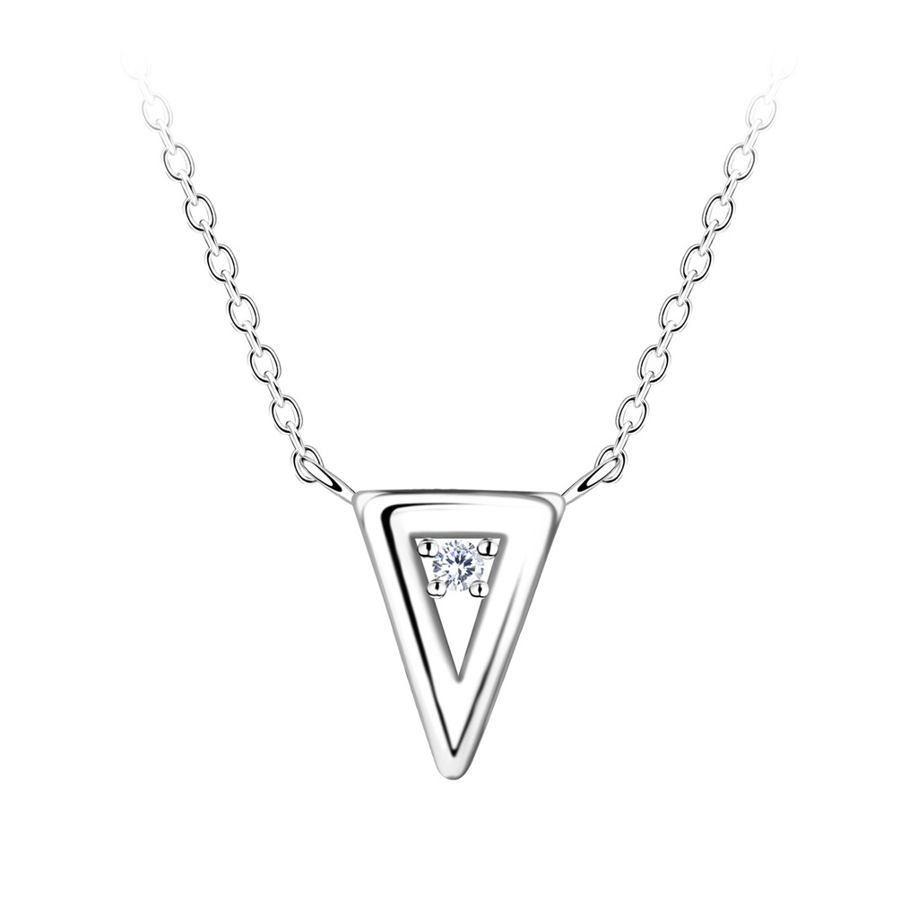 Silver Triangle Necklace