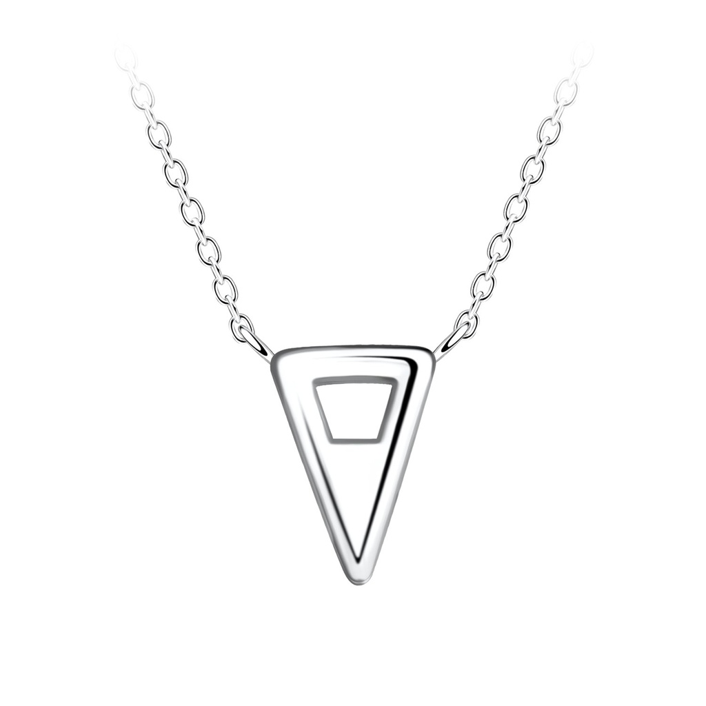Silver Triangle Necklace