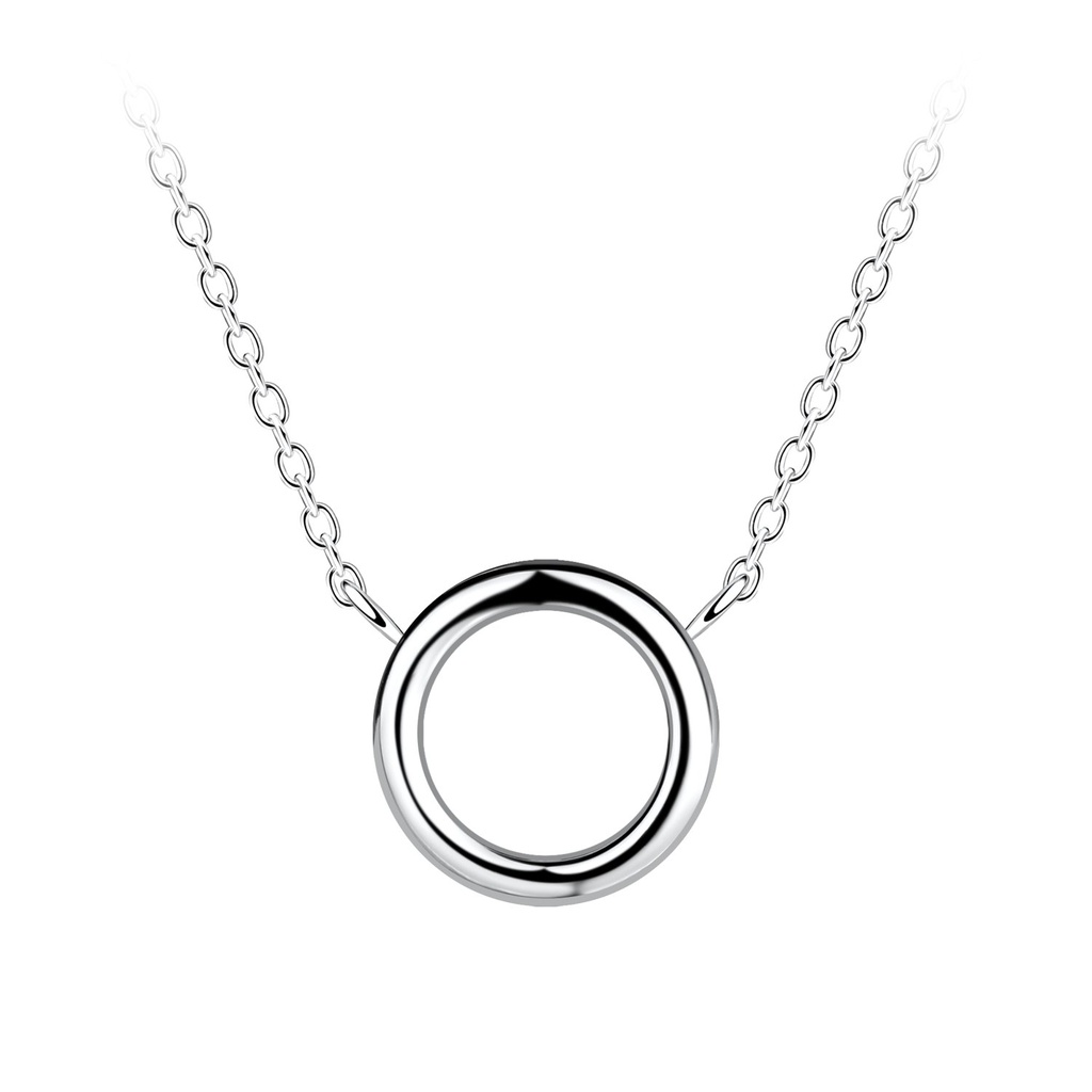 [10037052] Silver Circle Necklace