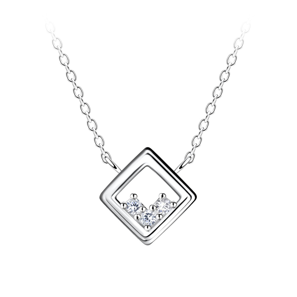[10037046] Collier carré en argent