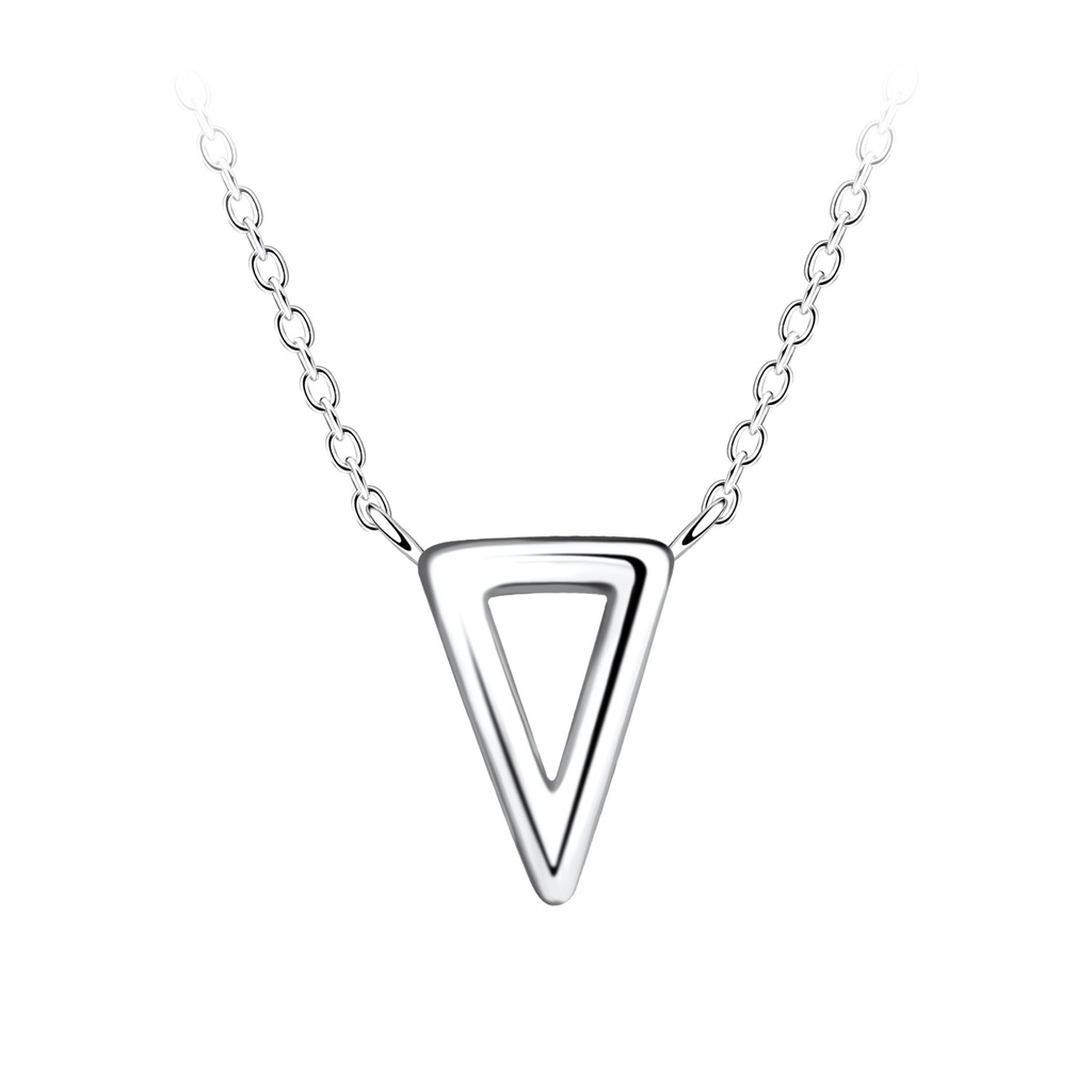 Collier triangle en argent