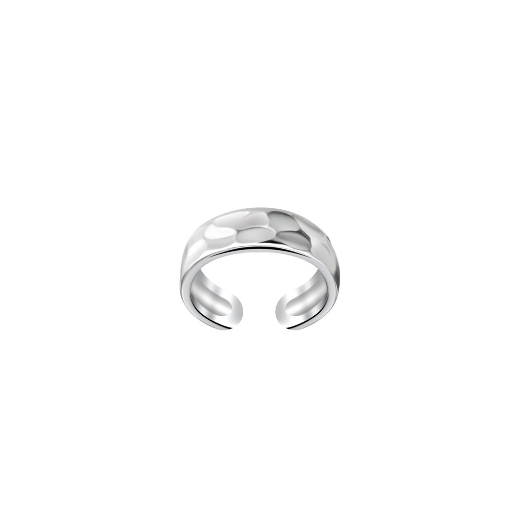 [10036414] Silver Hammered  Ear Cuff