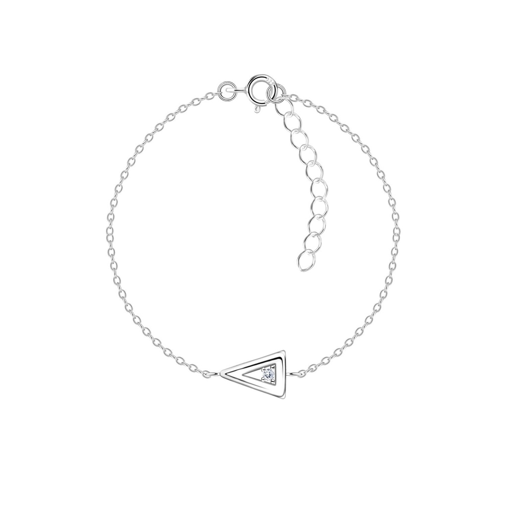 Silver Triangle Bracelet
