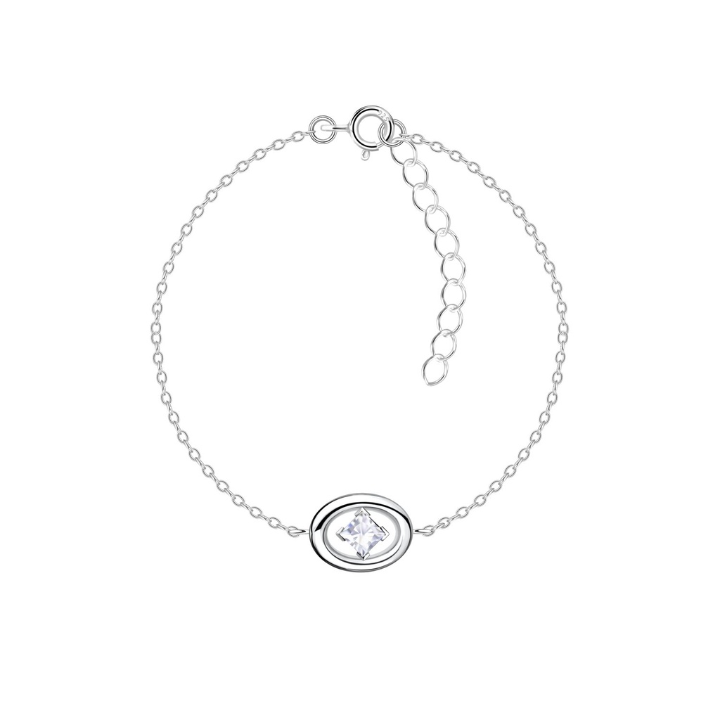 [10037028] Bracelet ovale en argent