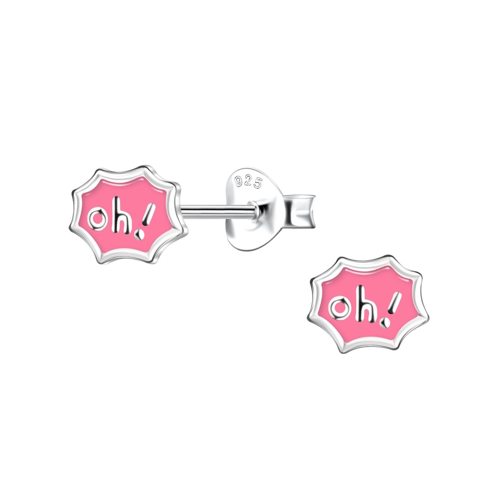 [10037492] Puces d'oreilles oh ! en argent