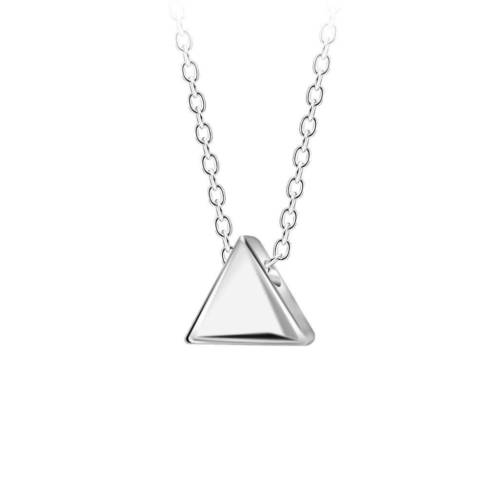 Collier triangle en argent