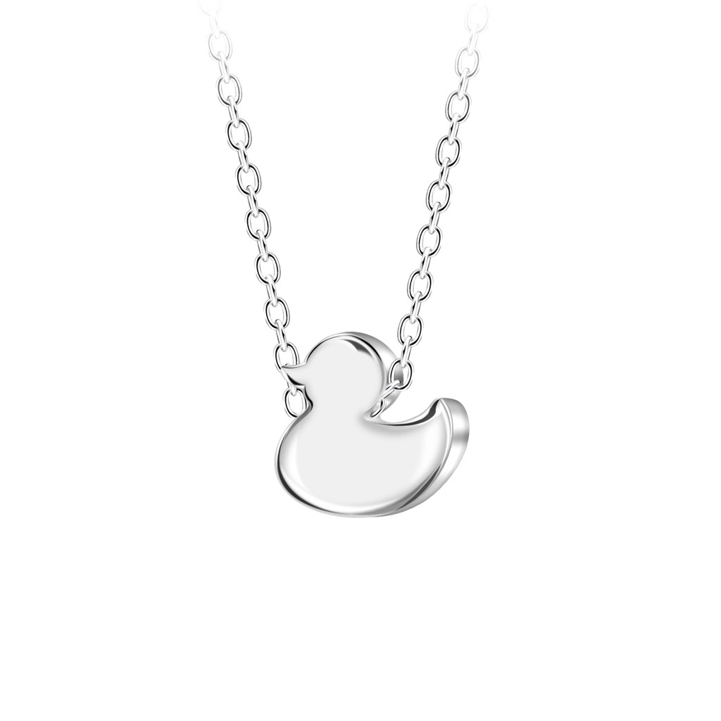 Collier canard en argent