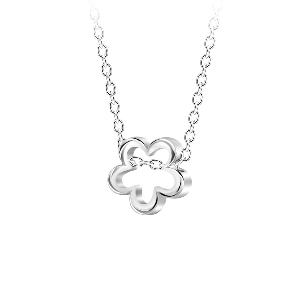 Collier fleur en argent