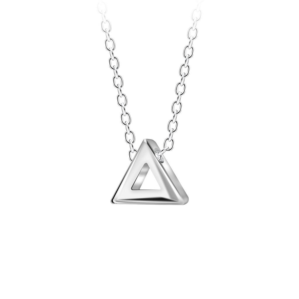 Silver Triangle Necklace