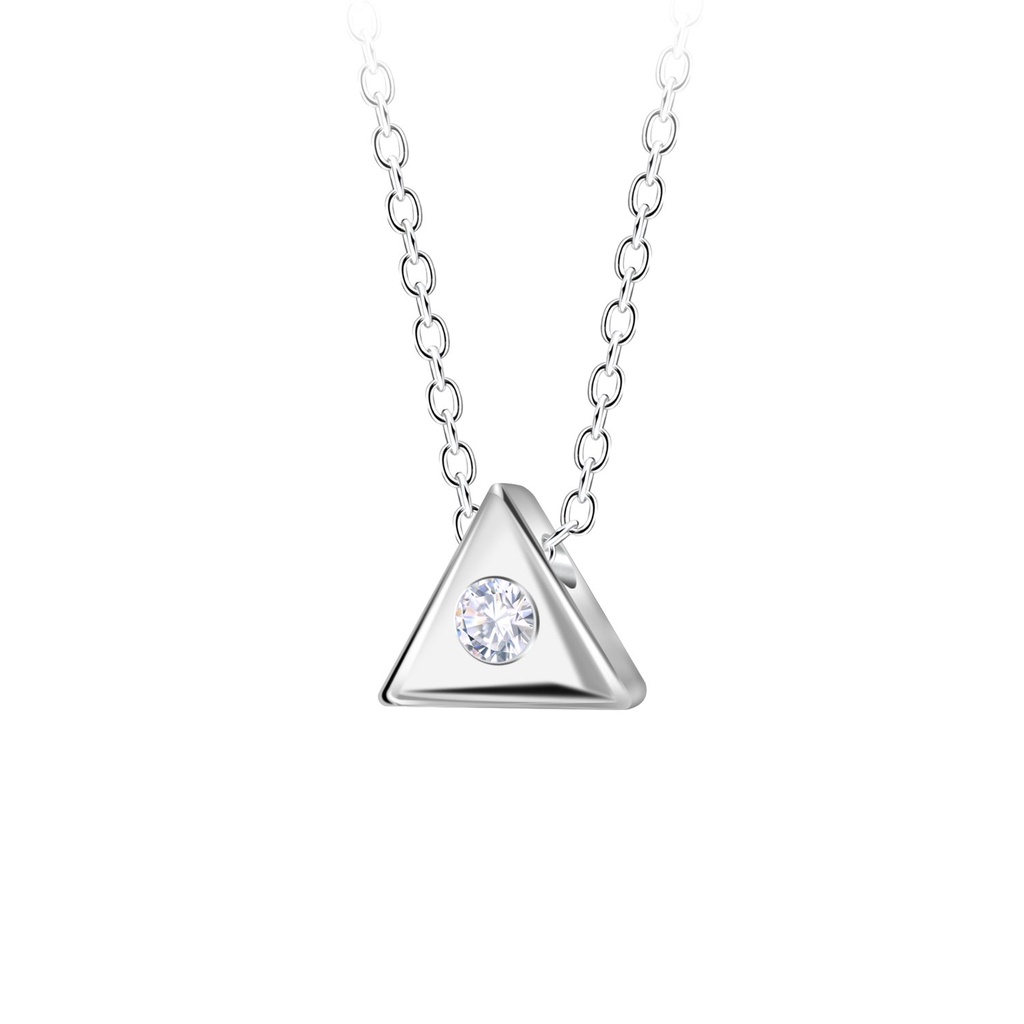 Collier triangle en argent