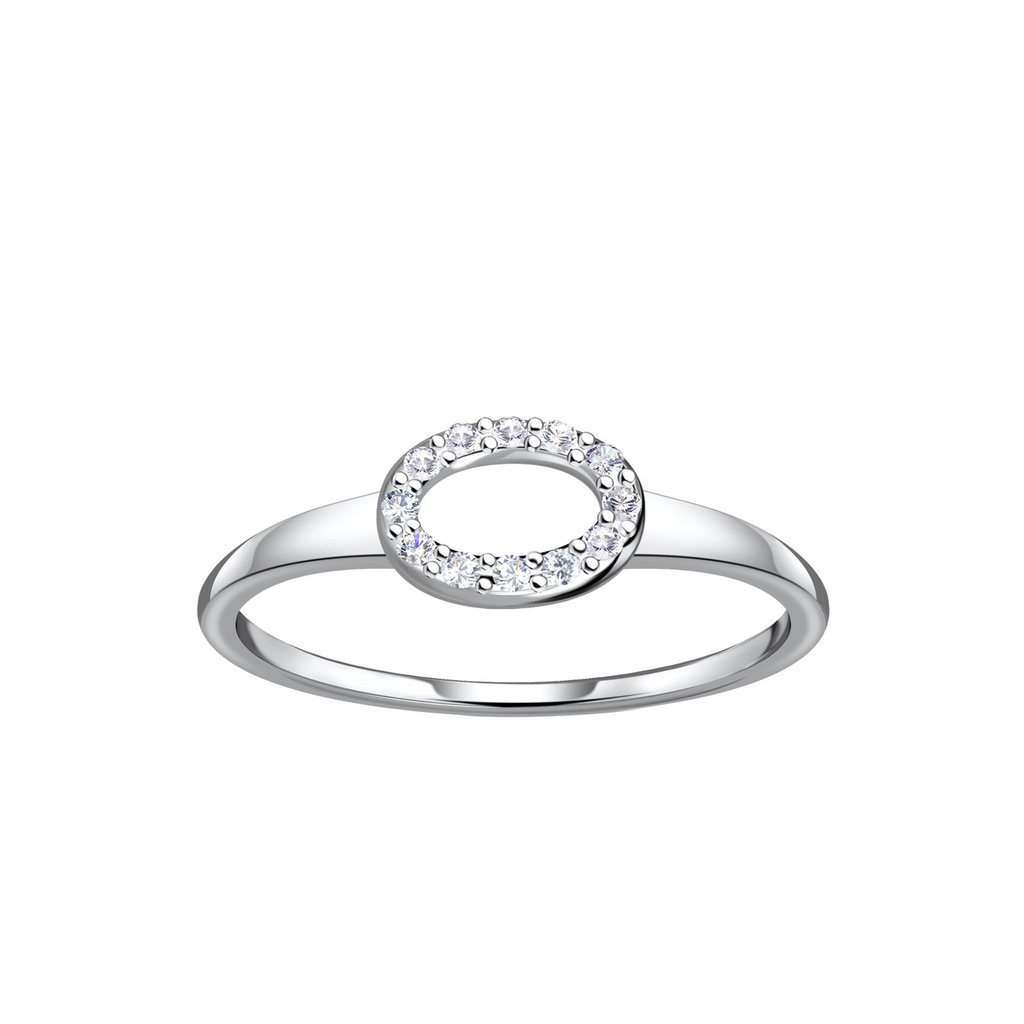 [10036934] Bague ovale en argent (EU 52 / US 6)