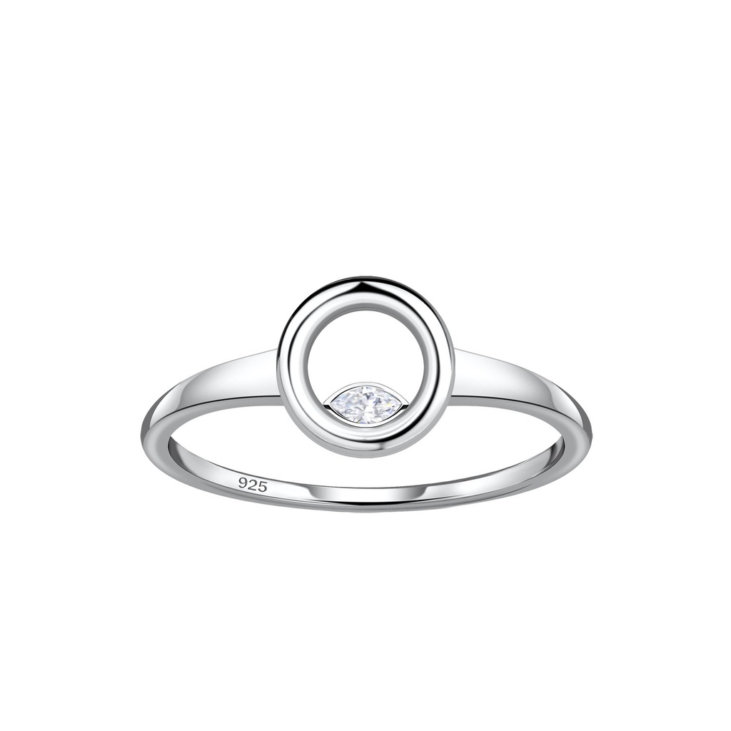 [10036958] Bague cercle en argent (EU 52 / US 6)