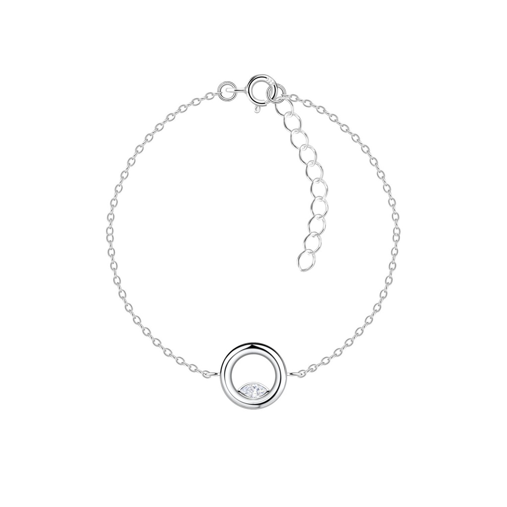 [10037014] Silver Circle Bracelet