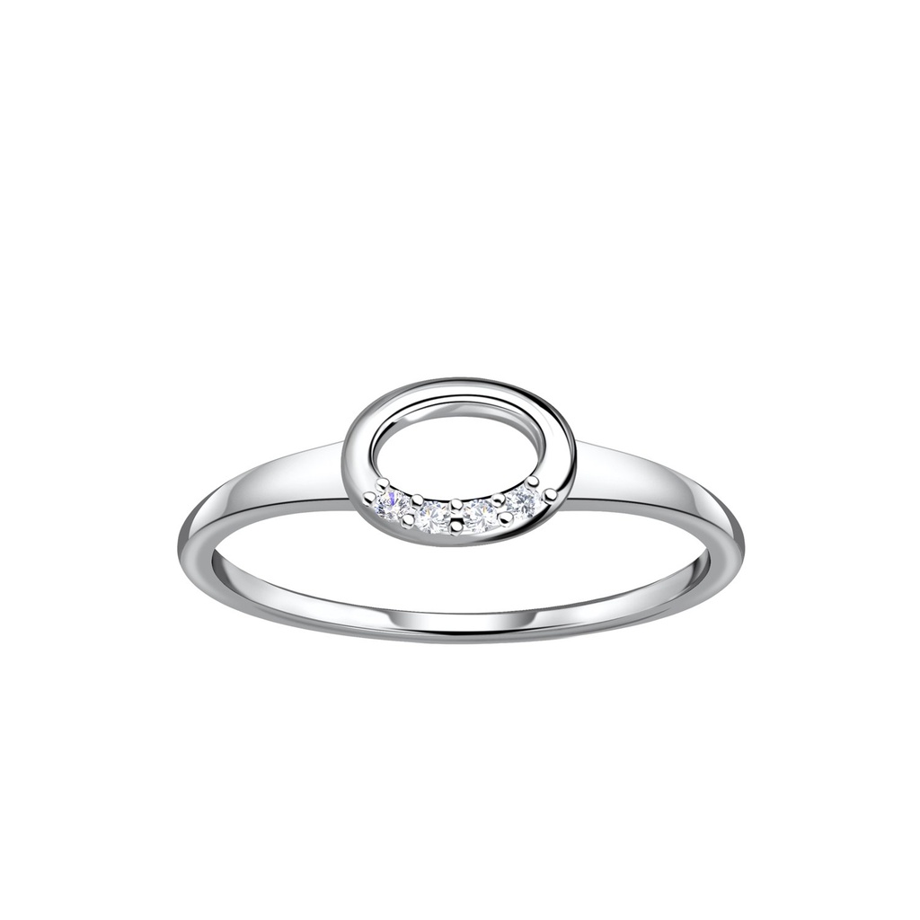 Bague ovale en argent