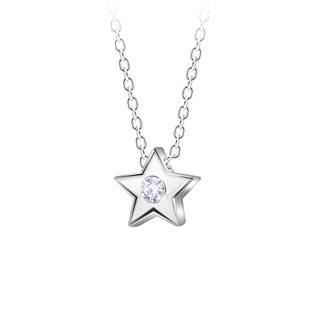 Collier de perles étoile en argent