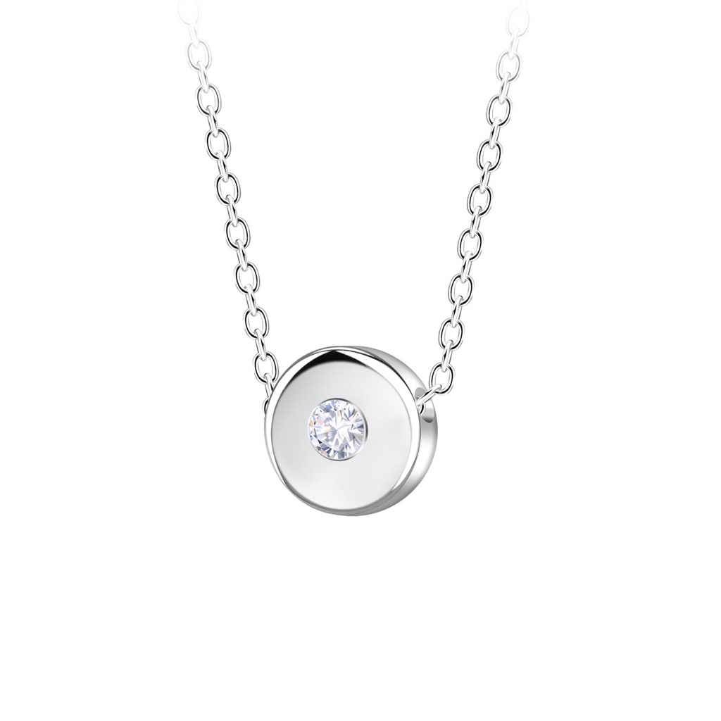 Collier de perles rond en argent