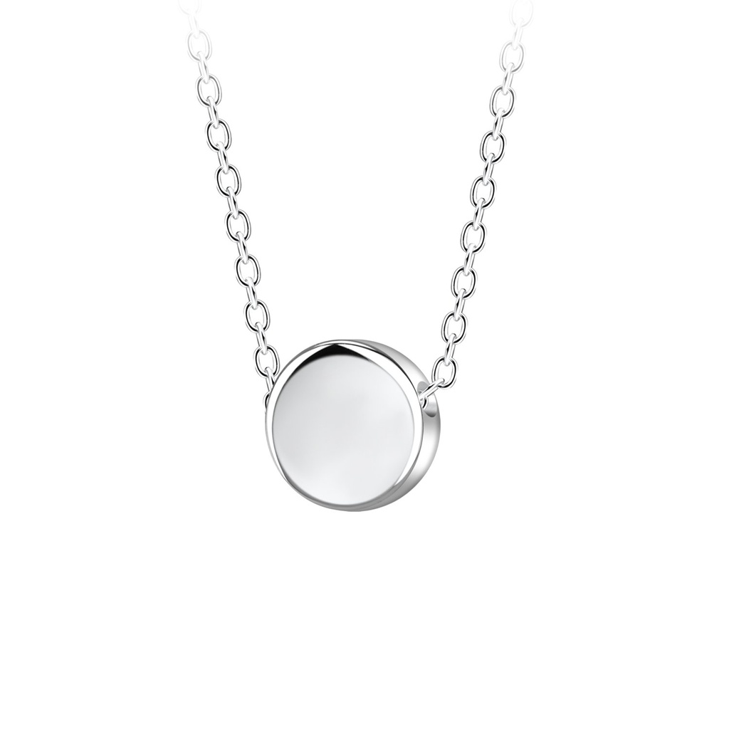 Collier de perles rond en argent