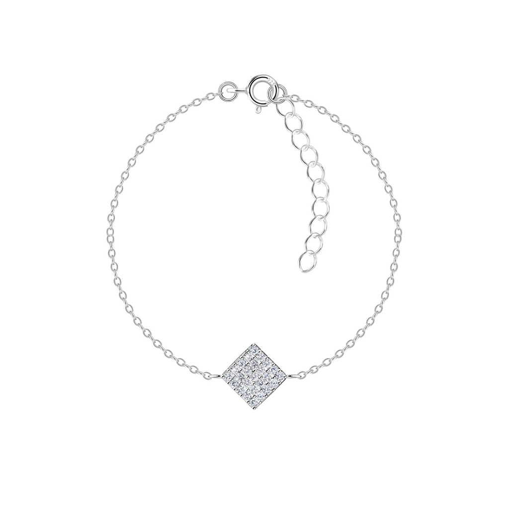 Bracelet carré en argent