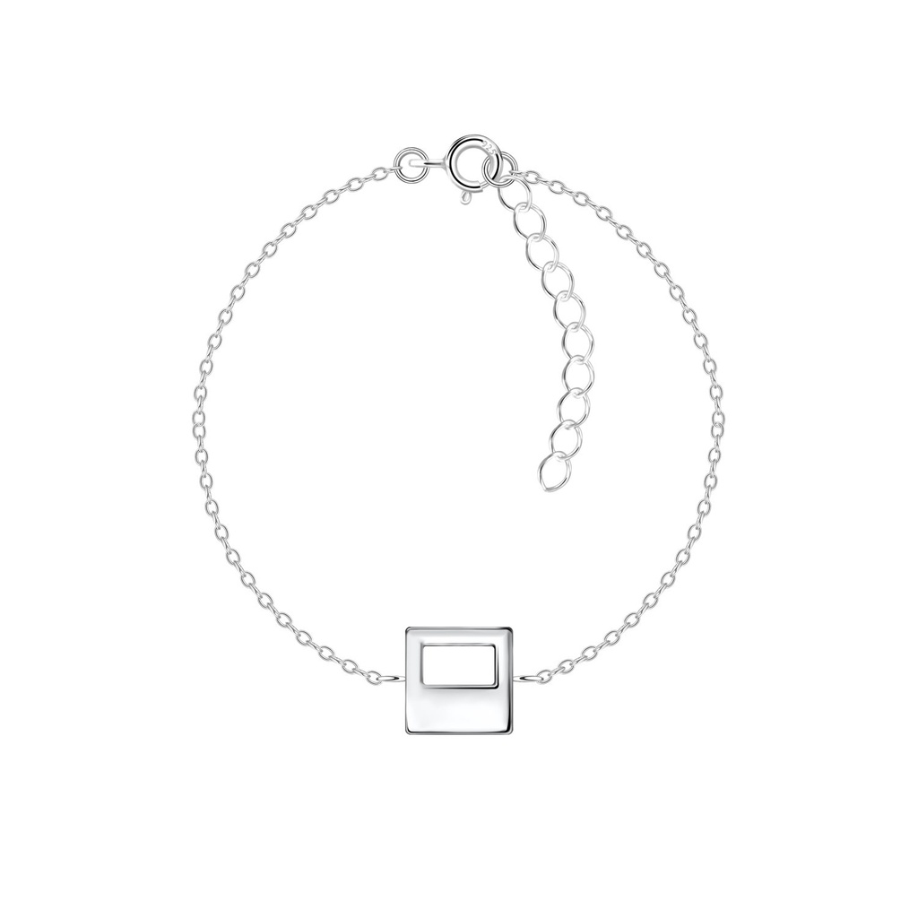 [10036526] Bracelet carré en argent