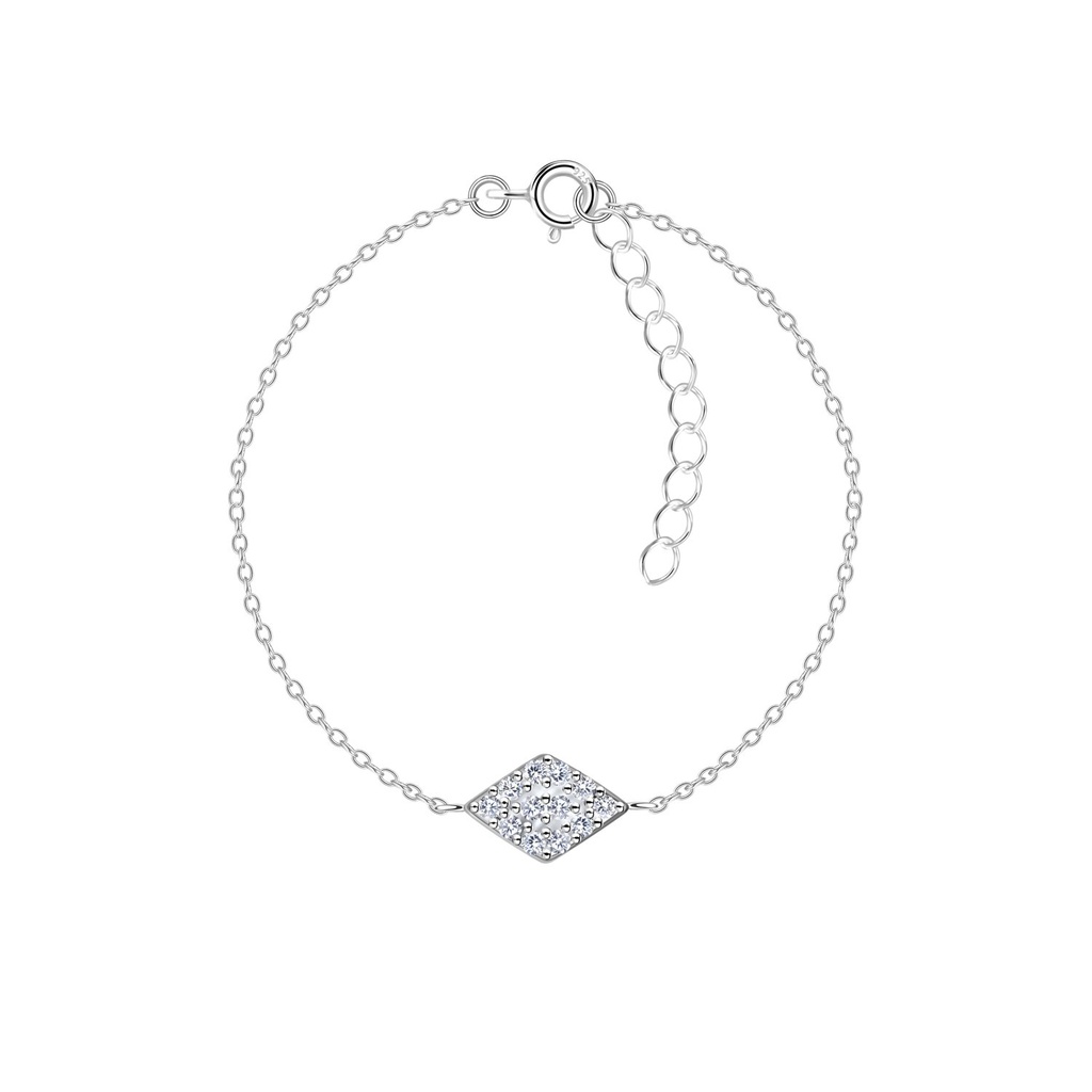 [10036514] Bracelet en forme de diamant en argent
