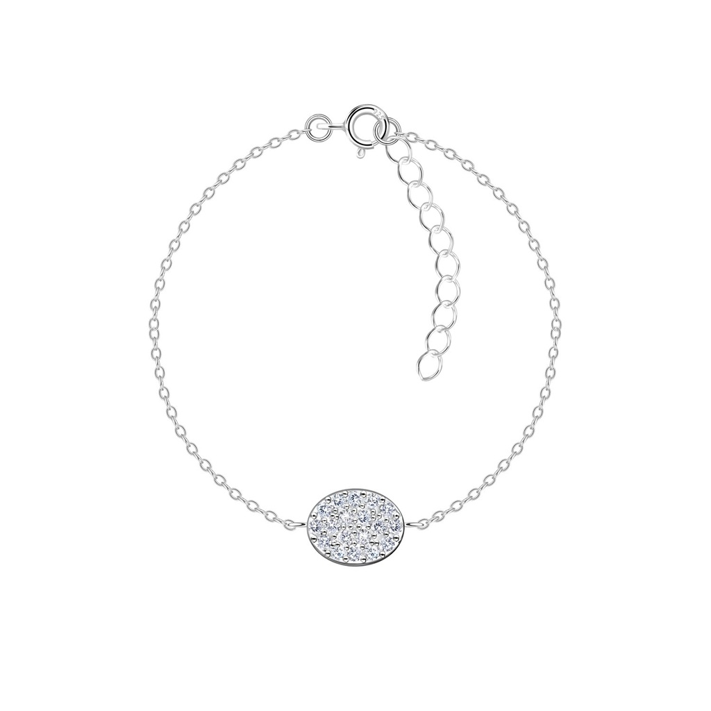 [10036504] Bracelet ovale en argent