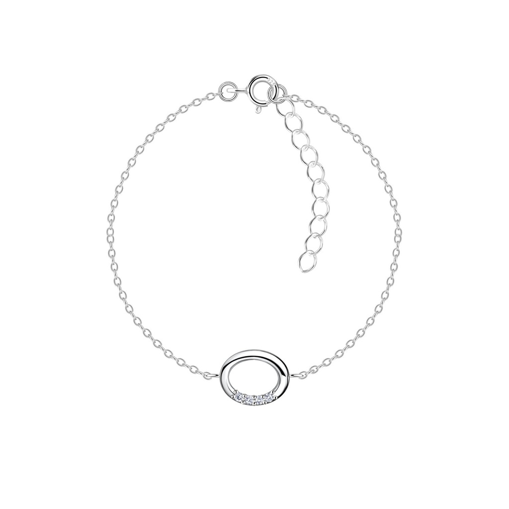 [10036502] Bracelet ovale en argent