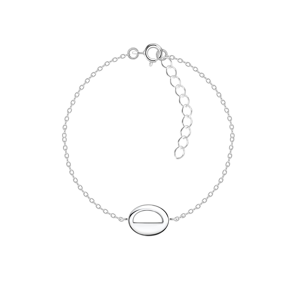 [10036501] Bracelet ovale en argent