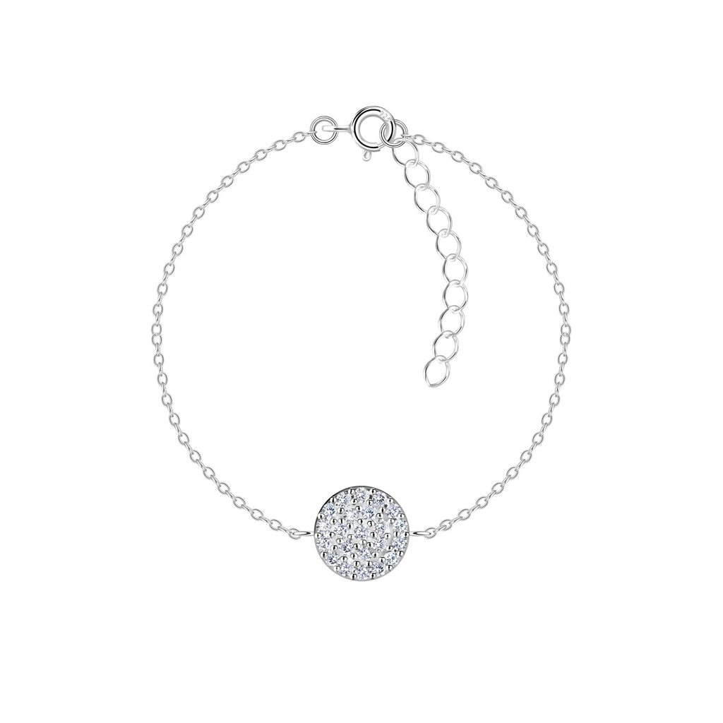 [10036499] Silver Circle Bracelet