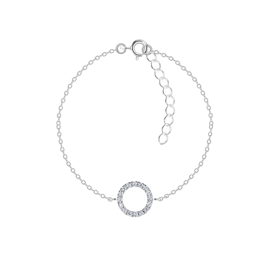 [10036498] Silver Circle Bracelet
