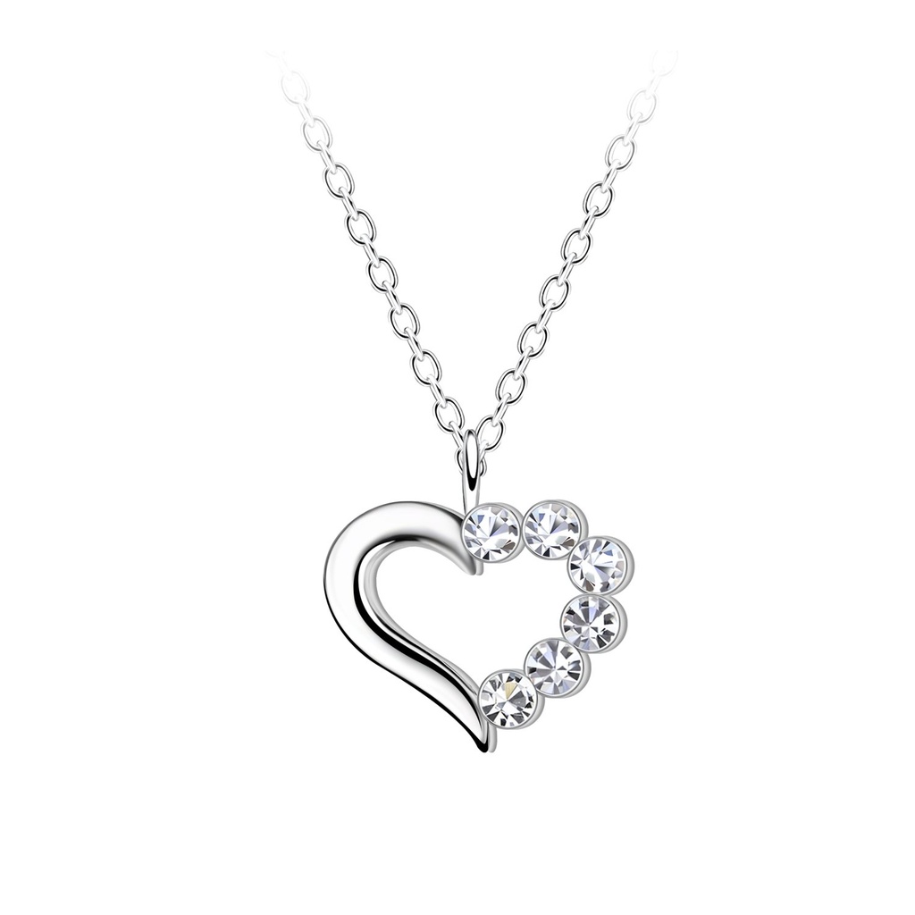 Collier cœur en argent