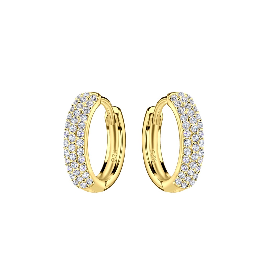 [10035154] Créoles huggie en argent 15 mm