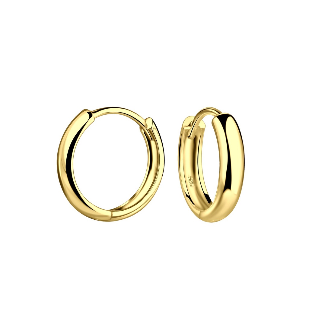 [10035153] Créoles huggie en argent 13 mm