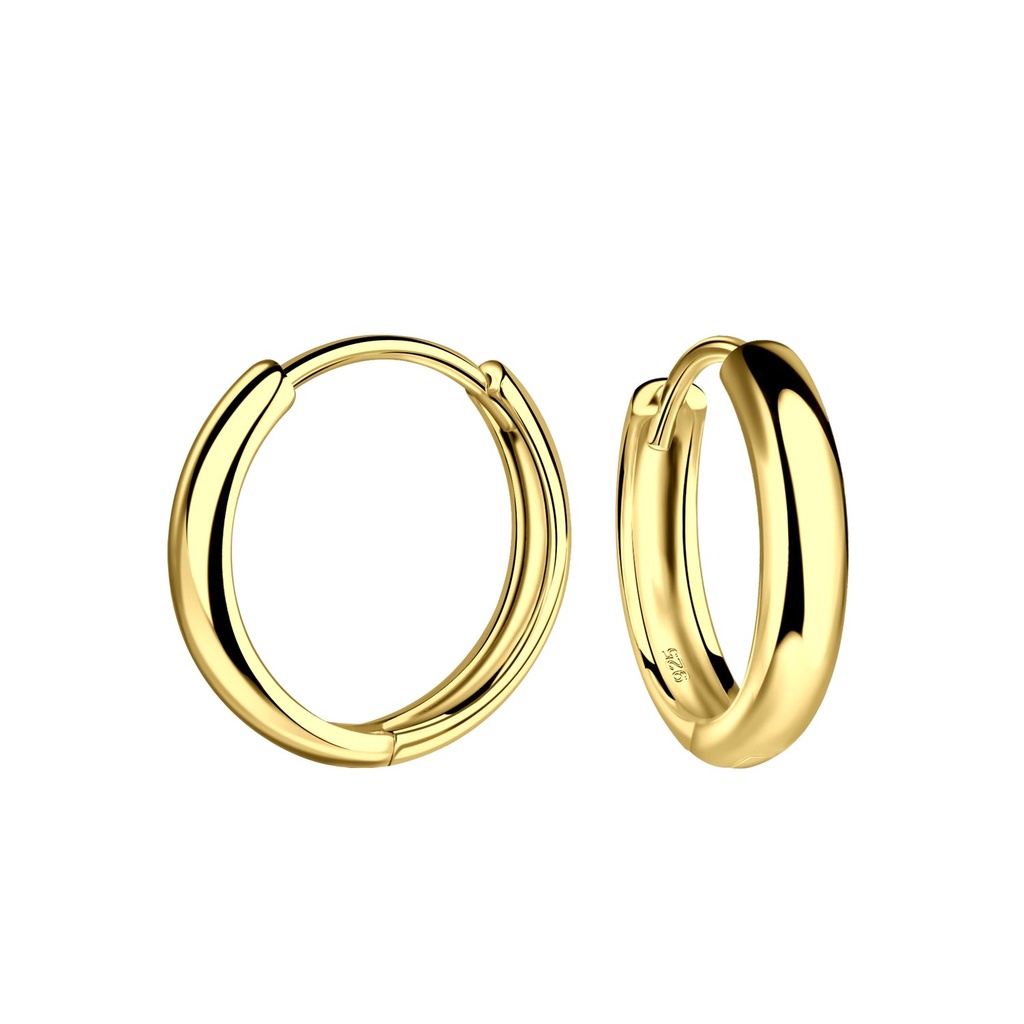 Créoles huggie en argent 15 mm