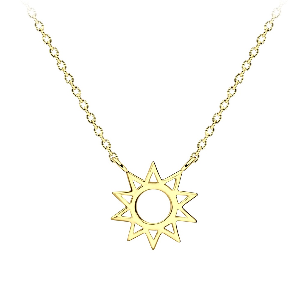 Silver Sun Necklace