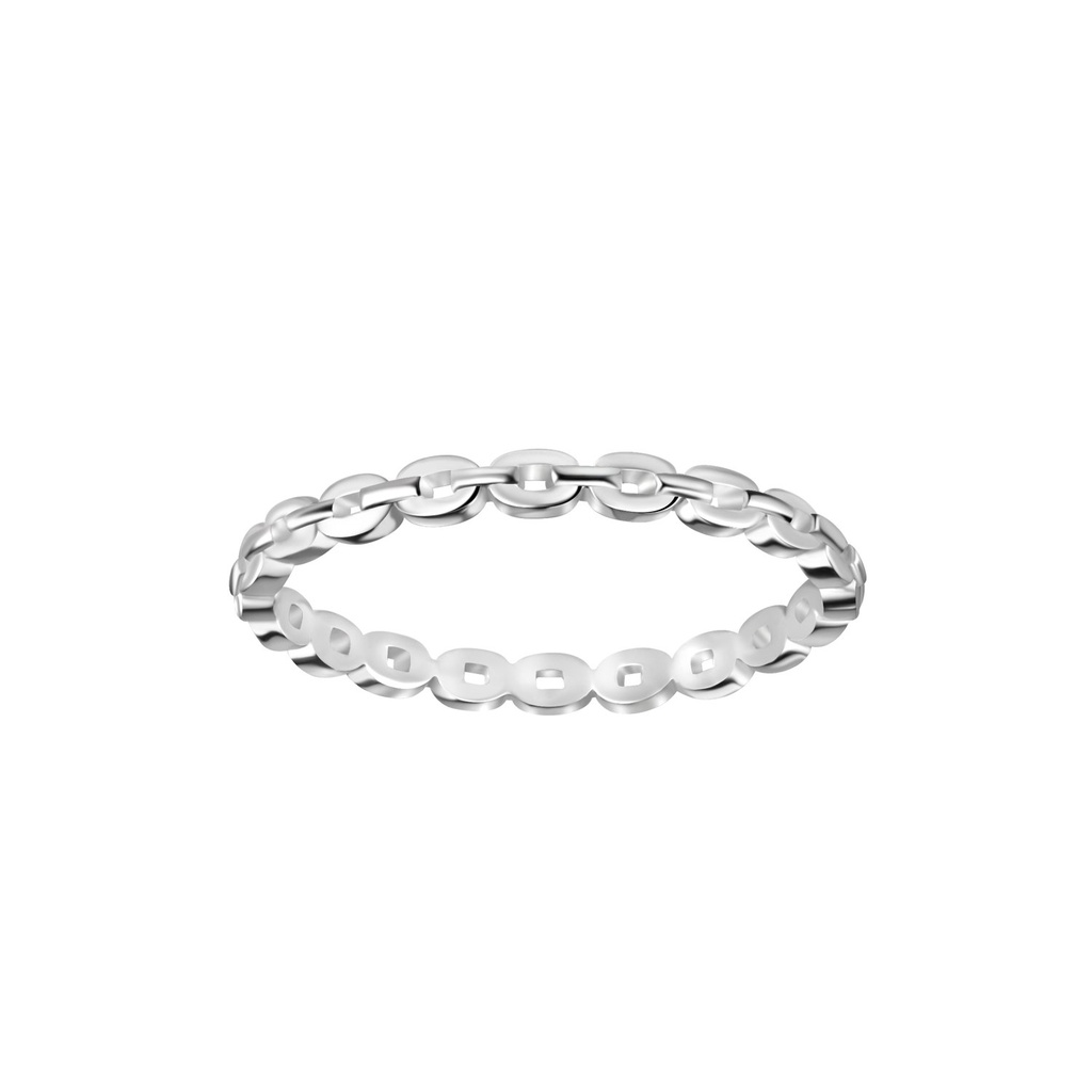 [10035824] Silver Chain Ring (EU 52 / US 6)