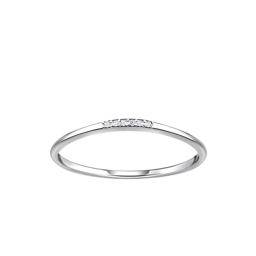 [10035811] Bague ligne en argent (EU 52 / US 6)