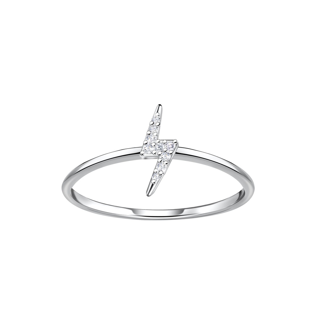 Silver Thunder Bolt Ring