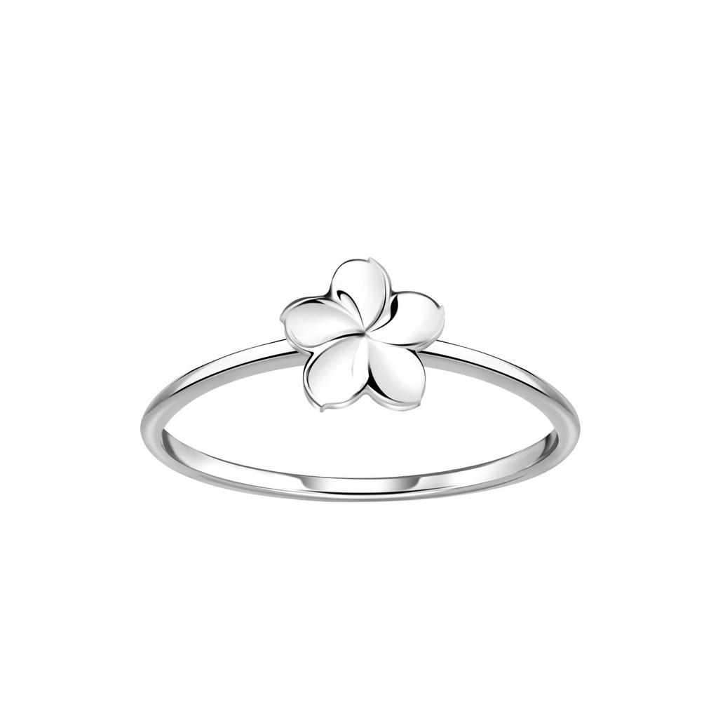 Bague fleur en argent