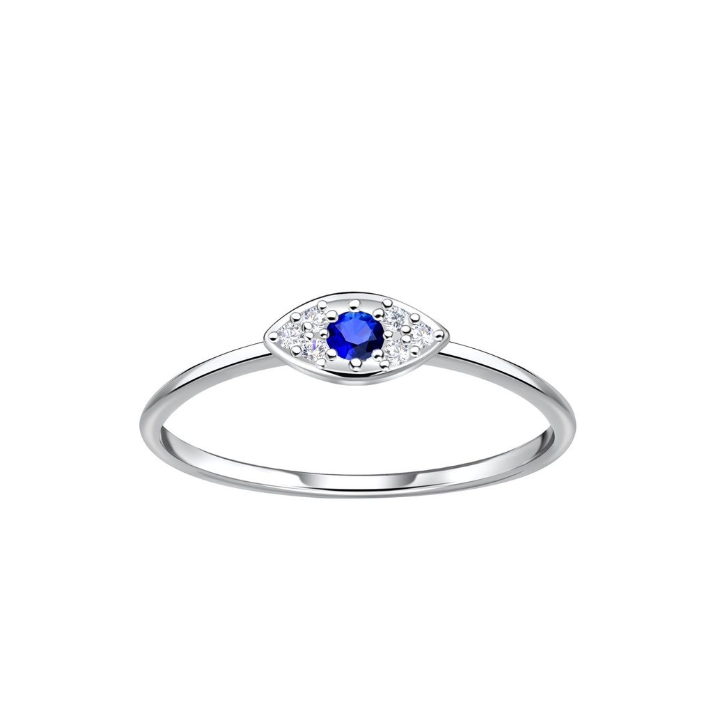 Bague œil protecteur en argent