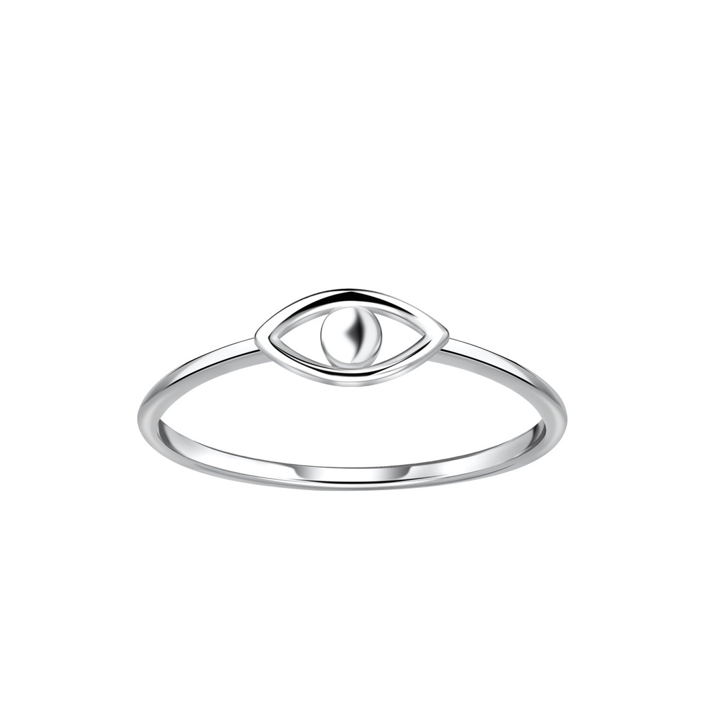 [10035521] Bague œil protecteur en argent (EU 52 / US 6)