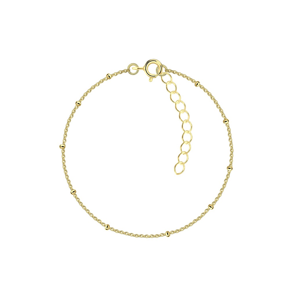 [10033517] Bracelet satellite en argent 19 cm avec rallonge