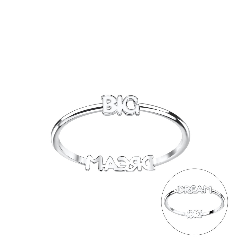 Bague double face grand rêve en argent