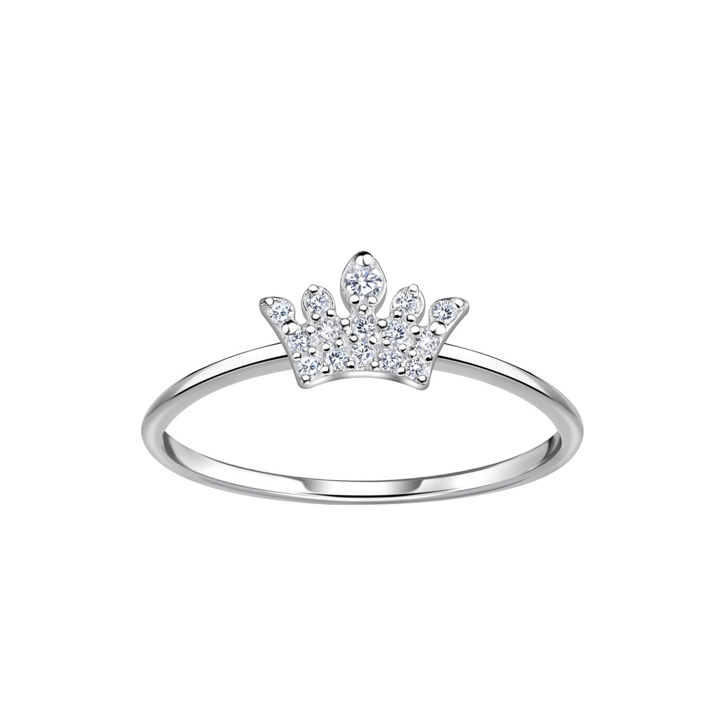 Bague couronne en argent