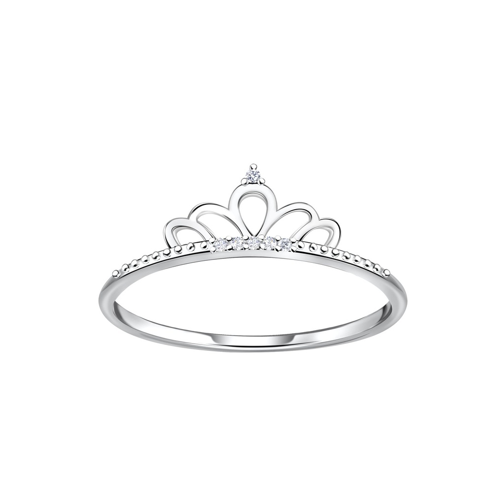Bague couronne en argent