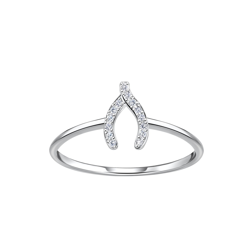 Silver Wishbone Ring