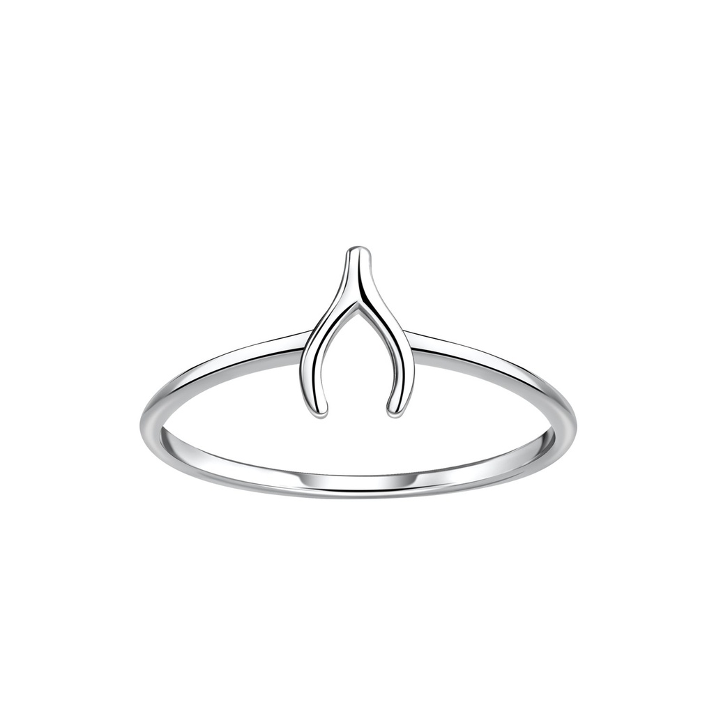 Bague wishbone en argent