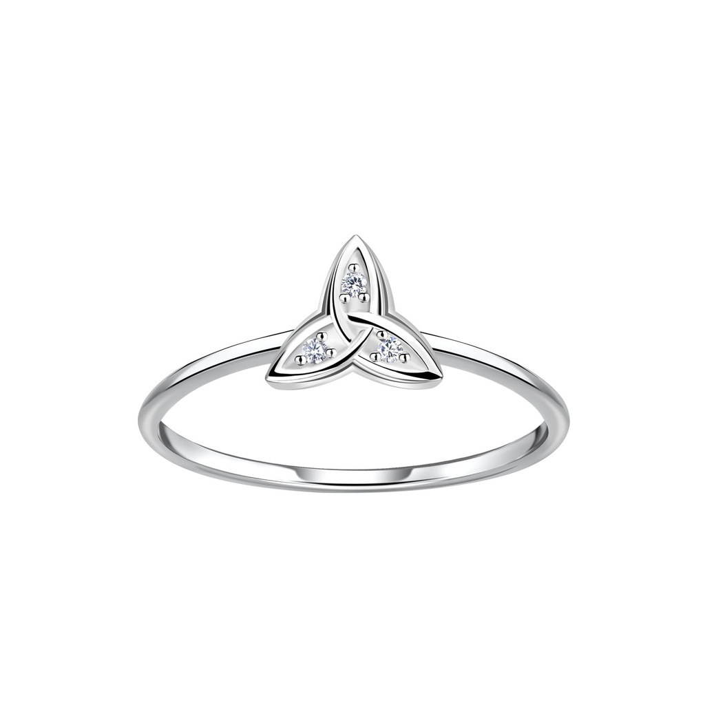 [10035495] Silver Celtic Ring (EU 52 / US 6)