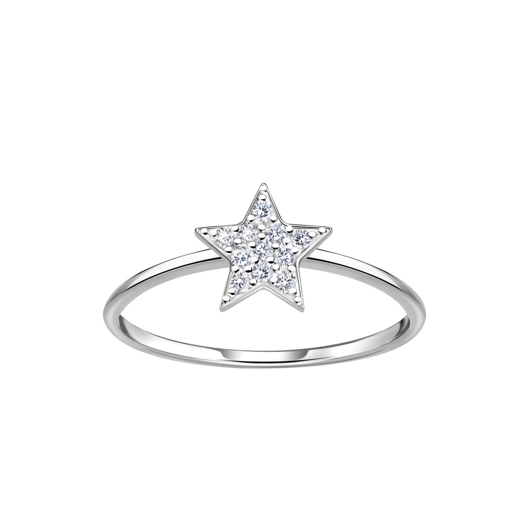 Bague étoile en argent